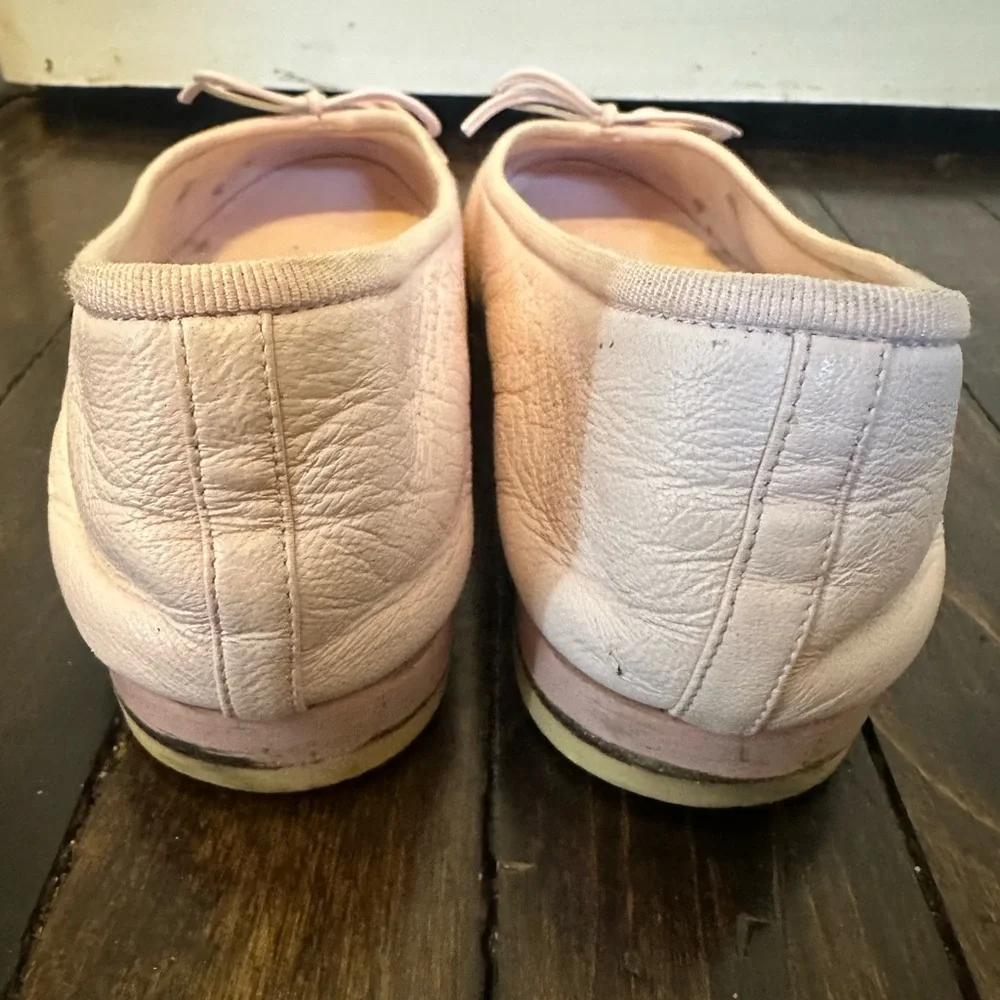 Chanel Cambon Lambskin Leather Ballet Flats Pink Purple read description! 37 6-7 - Picture 4 of 8